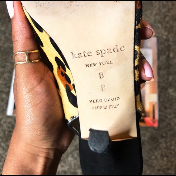 ♠️  🛑SOLD!!!! Kate Spade Bow Leopard Heels  ♠️ - Picture 7 of 7